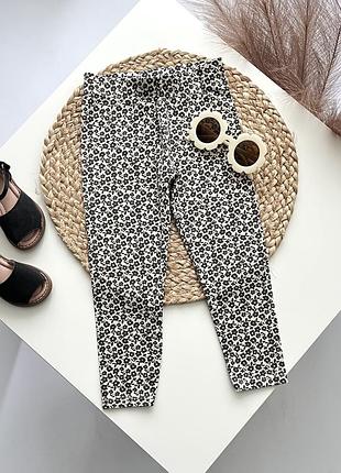 Лосини квітковий принт nutmeg на дівчинку 3-4 роки