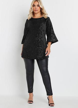 Туніка оксамитова в паєтки yours р.20-24 батал