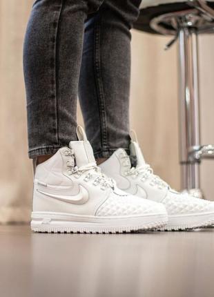 Nike lunar force duckboot white fur🆕 шикарные кроссовки найк🆕 купить наложенный платёж