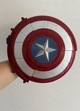 Щит капитана америки хасбро марвел стреляет пулями раскладывается
