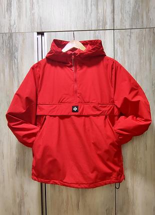 Куртка детская демисезонная kiabi xs 14y 152-158см красная