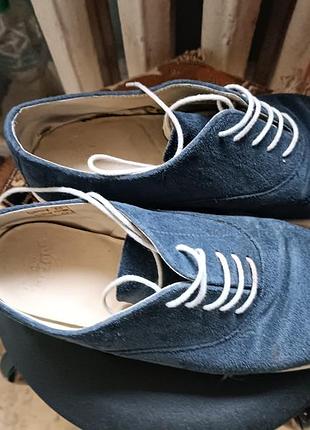 Туфли замшевые натуральные в идеальном состоянии р 43