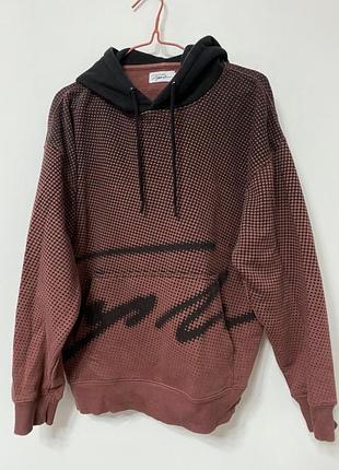 Худи кофта мужская красная, размер s - m.