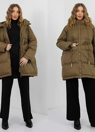 Натуральний пуховик гіпероверсайз, італія