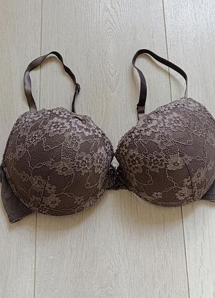 Бюстгальтер ажурний бюст мереживний ліф кружевний пушап h&m 34c 75c 70d