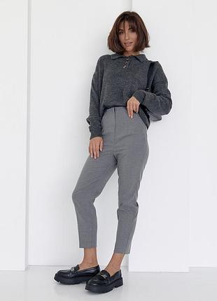 Брюки стильные высокая посадка