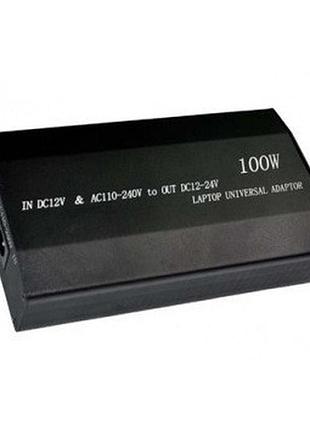 Блок питания спартак универсальный для ноутбуков и телефонов 100 вт черный