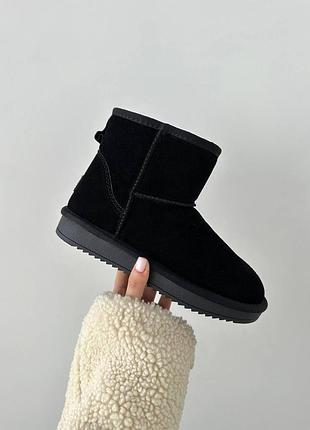 Угги угг уггі ugg mini black suede