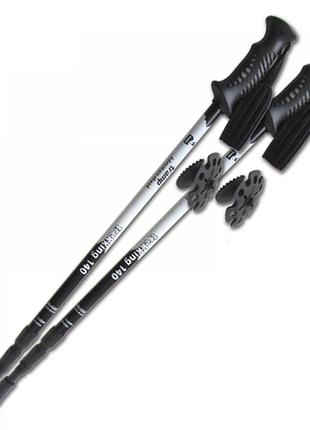 Трекинговые палки tramp trekking 140 trr-003.00 для скандинавской ходьбы телескопические black (002247)