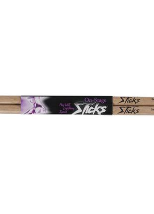 Барабанные палочки on-stage hn7a hickory drum sticks