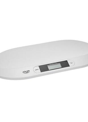 Электронные весы для новорожденных adler ad 8139 до 20 кг белые