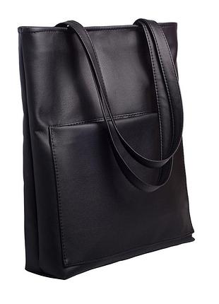 Сумка sambag шопер sqn черный (93220001)