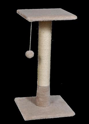 Кігтеточка (червона) мур-мяу "лідер" у джутовій мотузці бежева