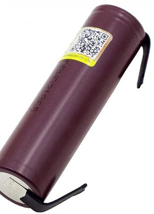 Акумулятор високотоковий liitokala 18650hg2 18650 li-ion 3.6 в 3000 ма·год 20 а з клемами brown