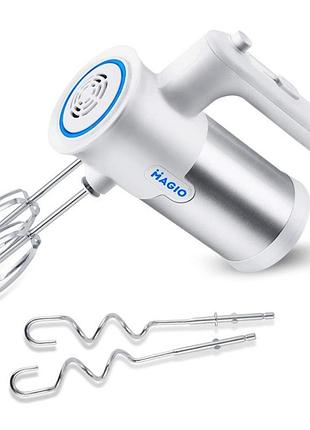 Миксер ручной magio mg-230 с led подсветкой white