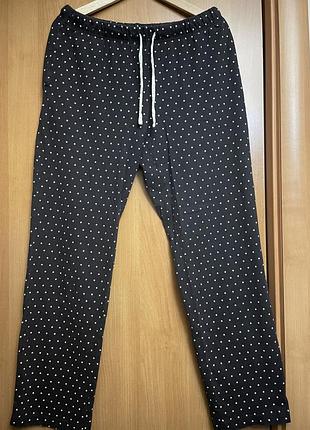 Брендові стрейчові котонові штани з кишенями по бокам