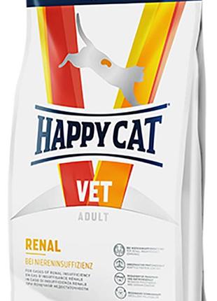 Сухой диетический корм happy cat vet diet renal для кошек с болезнями почек 4 кг