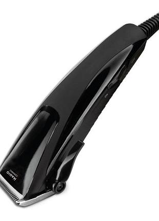 Машинка для стриження волосся magio mg-584 дротова 4 насадки кераміка black