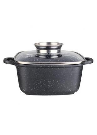 Каструля з антипригарним покриттям із кришкою 4,5 л vezzer vz8009