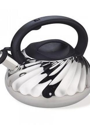 Чайник maestro 3 л серебристо-черный mr-1321