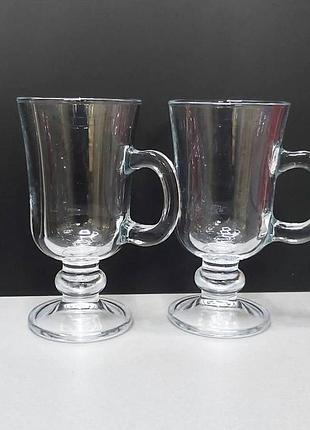 Набір кухлів для ірландської кави pasabahce 225 мл із ручкою 55141-pas