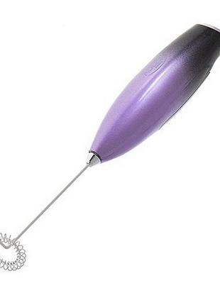 Капучинатор ручной с подставкой adler ad 4499 black/violet