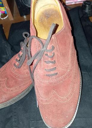 Туфли унисекс из натуральной замши