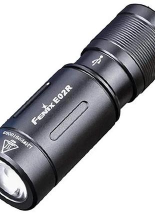 Ліхтар ручний fenix e02r чорний (1047-e02rblk)