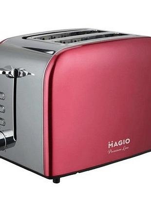 Тостер для хлеба magio мg-286 red