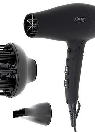 Фен із дифузором adler ad 2267 гумовий корпус