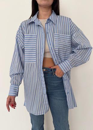 Стильная рубашка в полоску c&amp;a