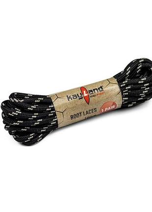 Шнурки kayland lace 190 см black (kay-shn-190-bw)