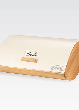 Хлебница maestro mr-1775-ivory 36,5х25х13,3 см бежевый (76672660)