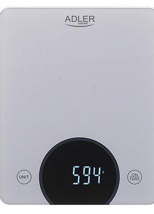 Кухонные весы adler ad 3173s серые