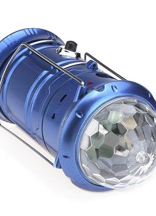 Фонарь лампадка кемпинговый magic cool раздвижной с usb дискошаром и динамиком блютуз 6led+1w+3col mx-6801