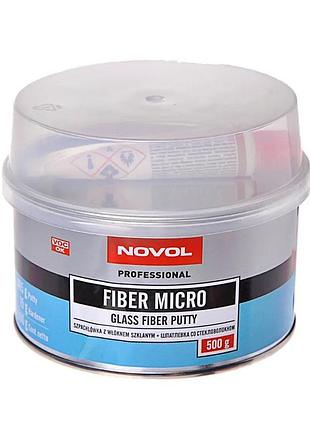 Шпаклевка автомобильная с микро стекловолокном novol fiber micro 0.5 кг