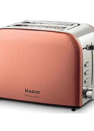 Тостер magio мg-285 bronze