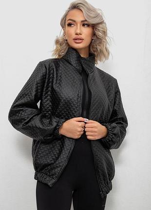 Бомбер женский с принтом, цвет черный, 2571972