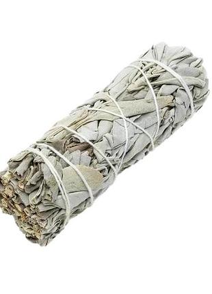 Калифорнийский белый шалфей amber white sage для окуривания пучок 10 см 30-40 г