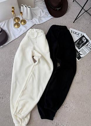 Теплые женские флисовые брюки джоггеры 🔥