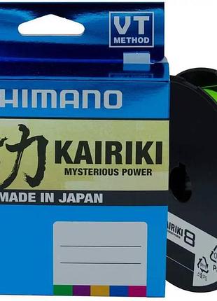 Шнур shimano kairiki 8 pe mantis green 150m 0.06mm 5.3kg (1013-2266.96.89)