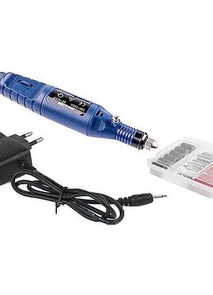 Компактный фрезер для маникюра и педикюра variable speed rotary low noise синий