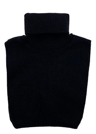 Манишка на шею luxyart one size для детей и взрослых черный (kq-730)