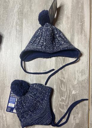 Шапка на флісі 2-6 міс