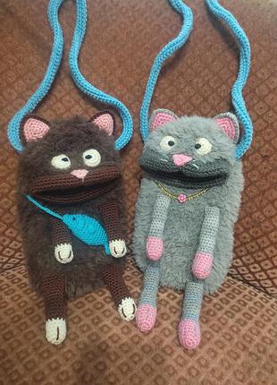 Сумочки котики для телефона