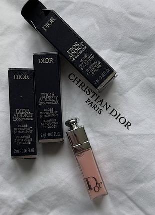 Блиск для збільшення об'єму губ dior addict lip maximizer 001 pink