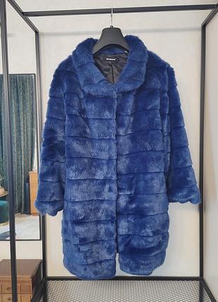 Шуба эко мех воротник стойка