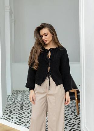 Теплый вязаный кардиган 50% шерсть (8 цветов) кардиган оверсайз