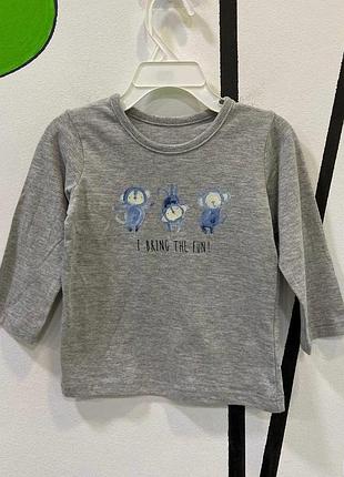 Трикотажный реглан лонгслив джордж для мальчика