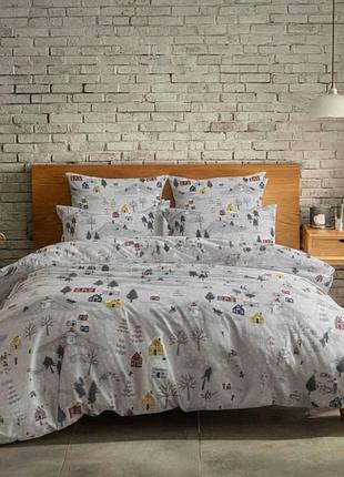 Фланелевый комплект постельного белья зима